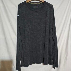 NWOT - Smartwool Men's Active Ultralite LS Crewneck - Charcoal Heather - Sz 2XL*